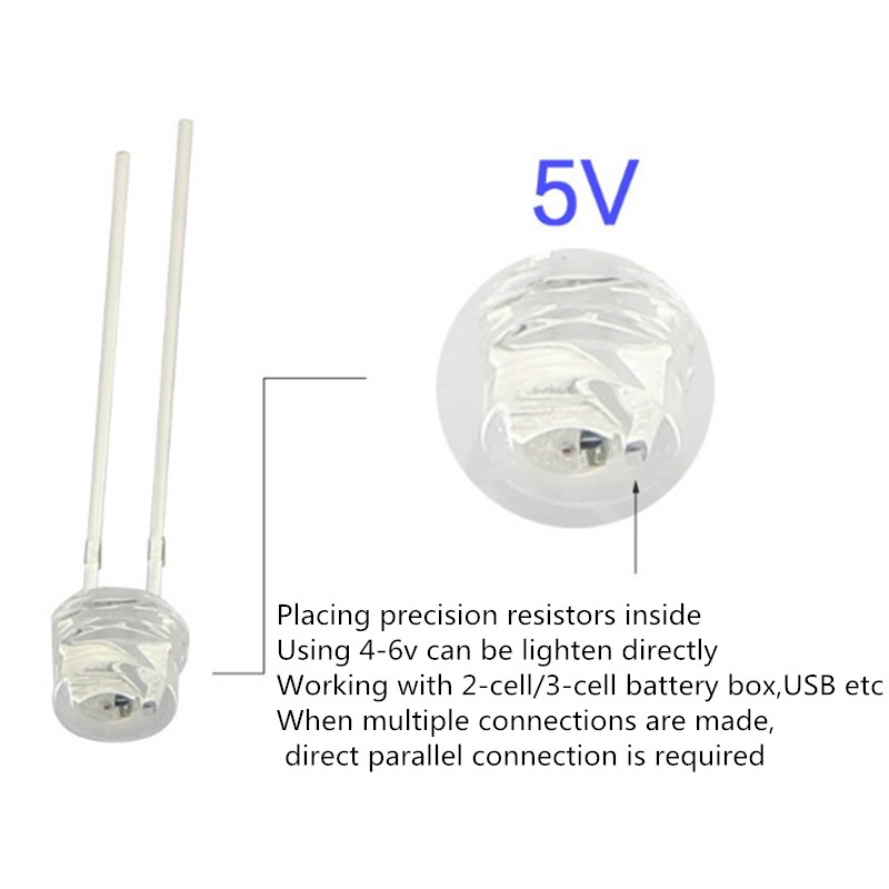Yellow Food Snacks - 5V 12v LED 5mm 3mm cuenta