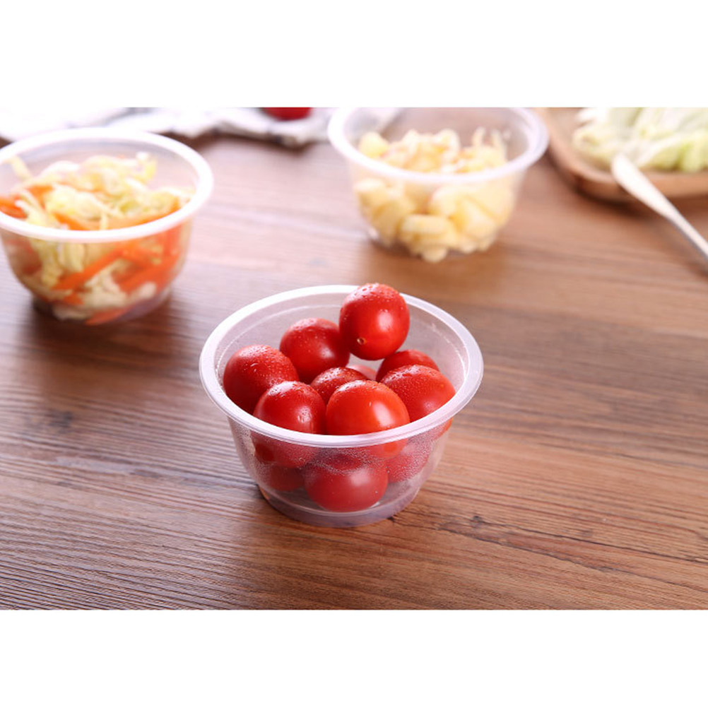Food Snacks For Party - 50 Tazones Desechables de Plástico Transparente,