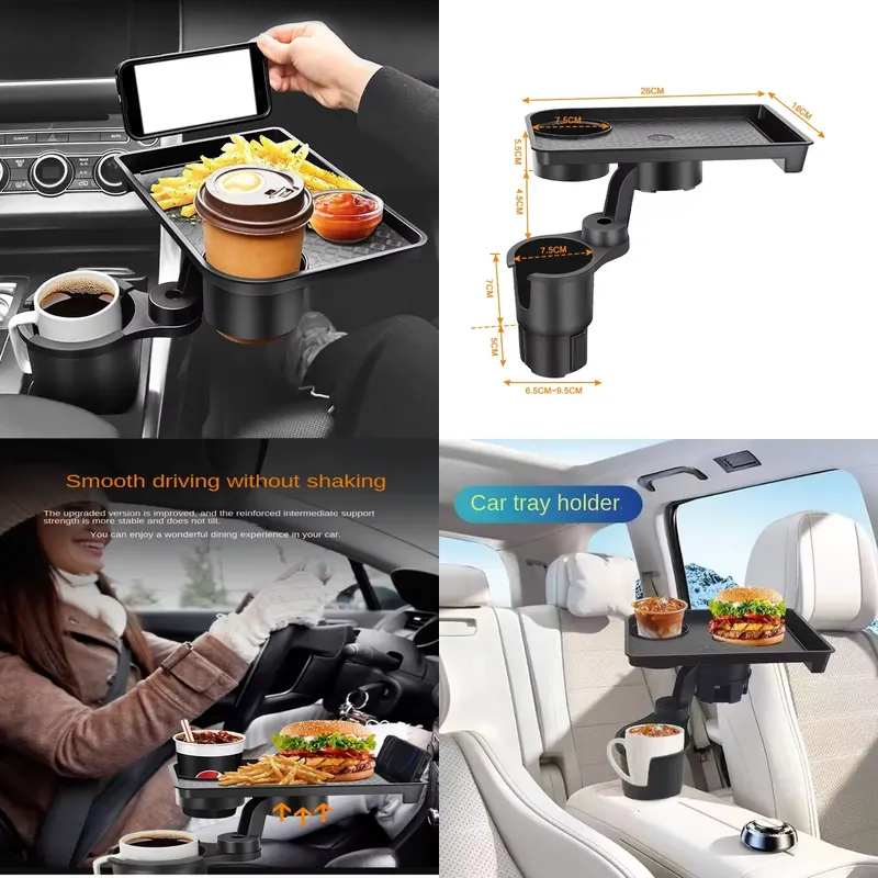 Snacks Food Usa - Portavasos para Auto, Expandible, Multifuncional, con