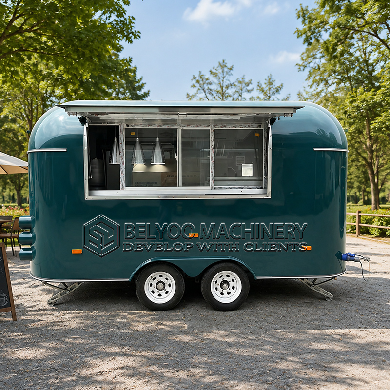 Snacks Food Usa - Remolque de Comida Comercial Belyoo, Cocina