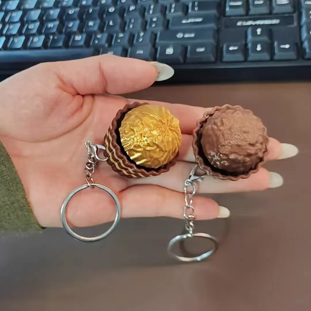 Food Grocery Snacks - Llavero de chocolate de Dubái con