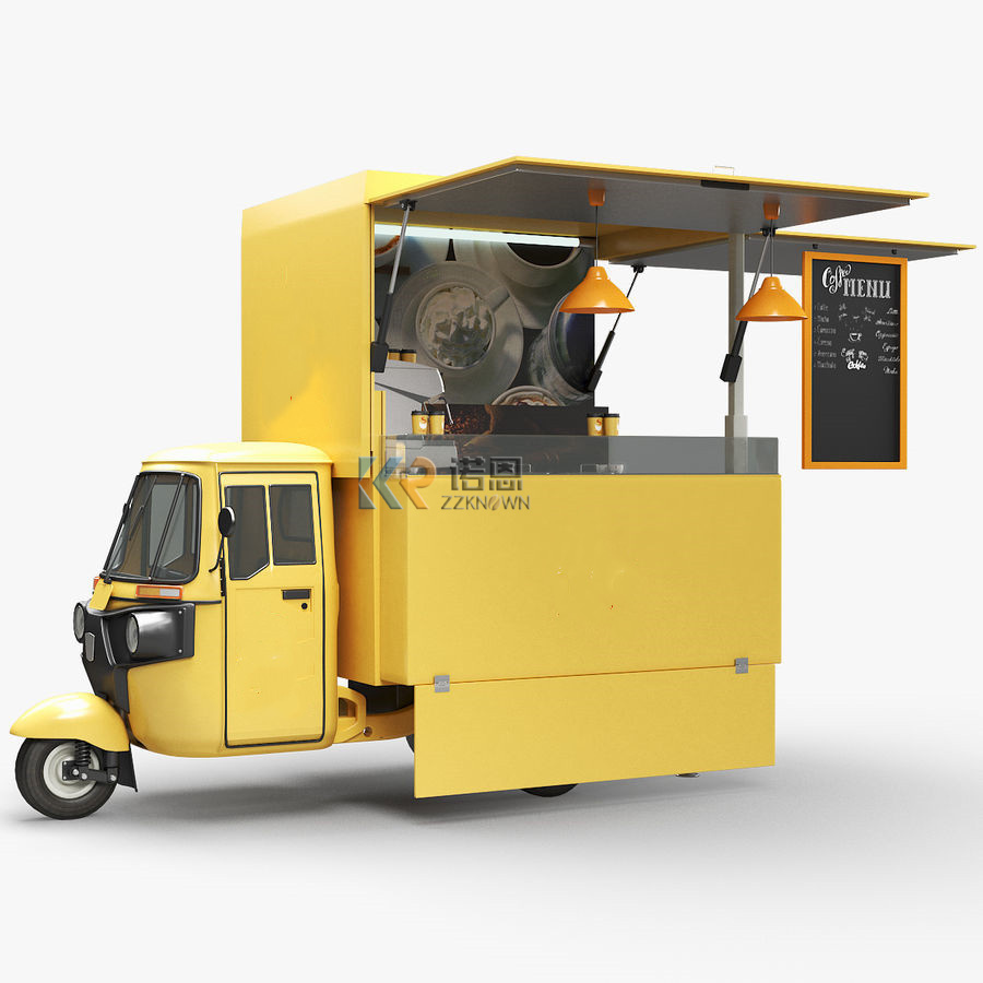 Street Food Snacks - Triciclo eléctrico de calle, remolque de