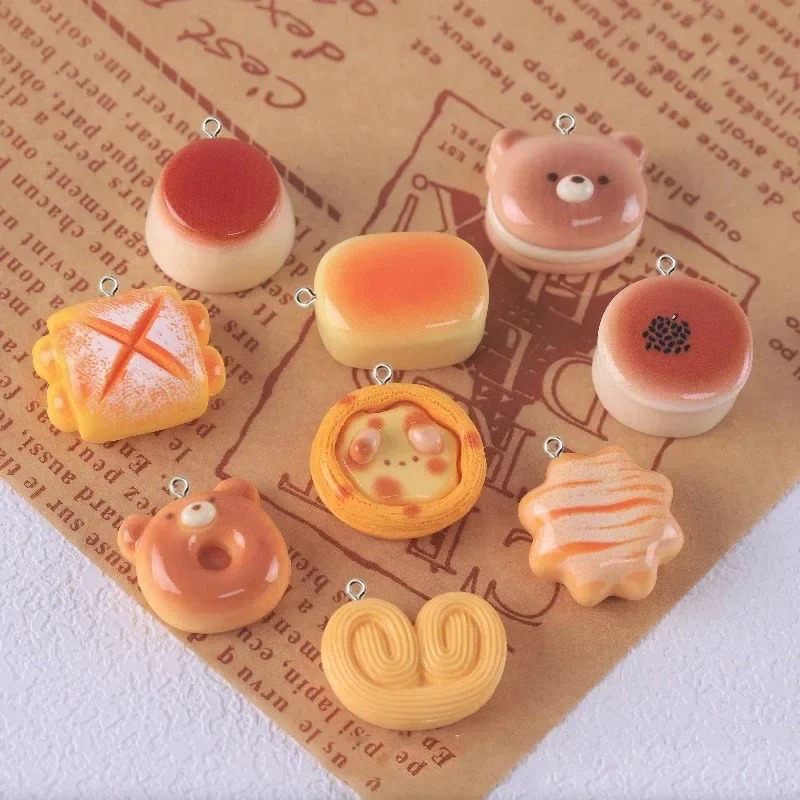 Food Snacks For Party - 10 piezas de dijes de resina
