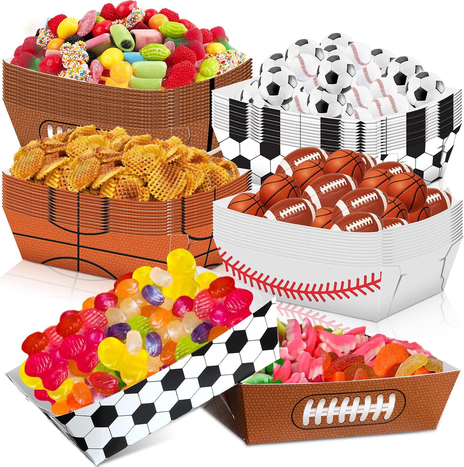 Food Snacks For Baby Shower - 6-48 piezas de bandejas desechables de
