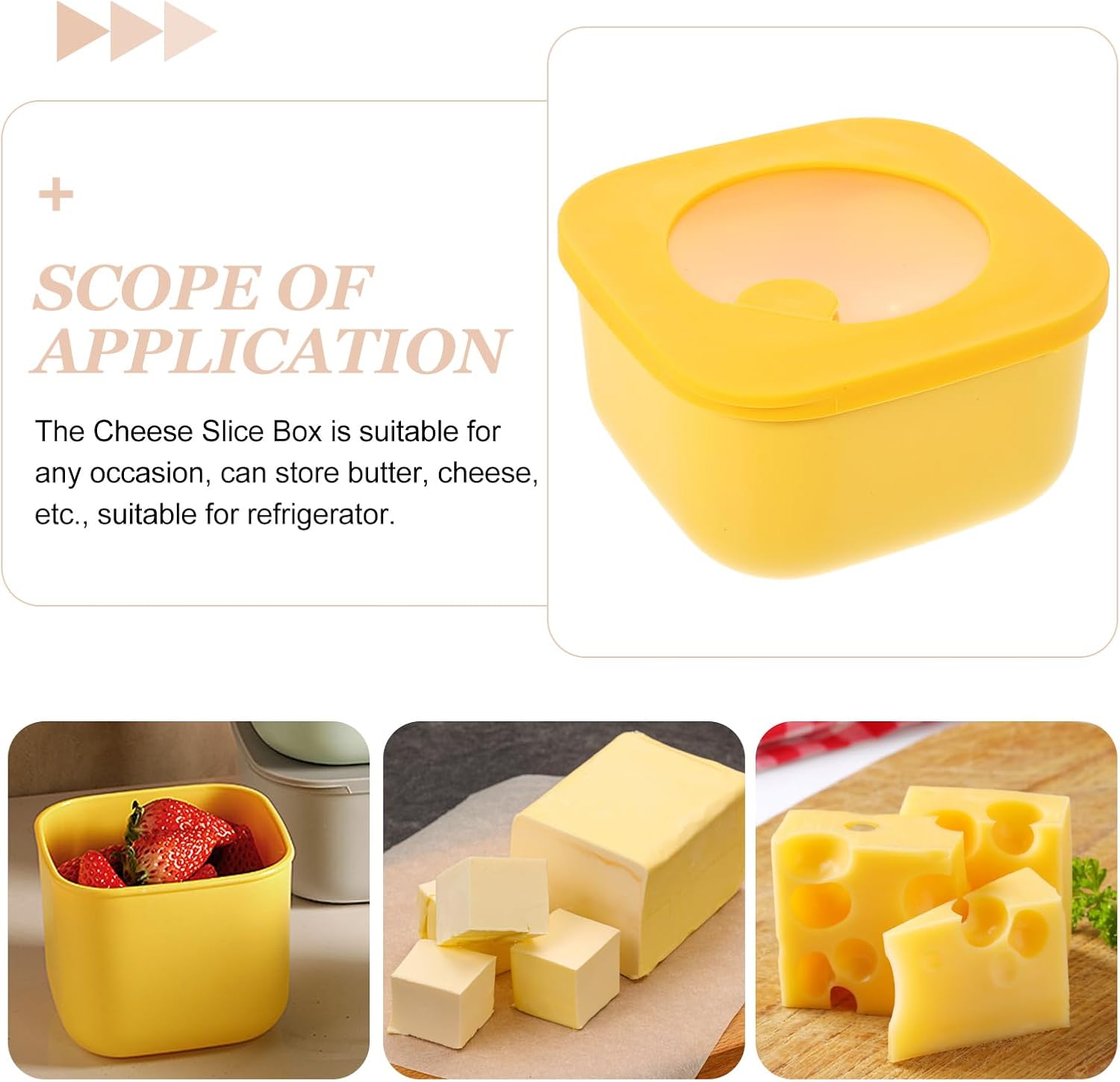 Contenedor de queso en rodajas - Yellow Food Snacks reseña y precio