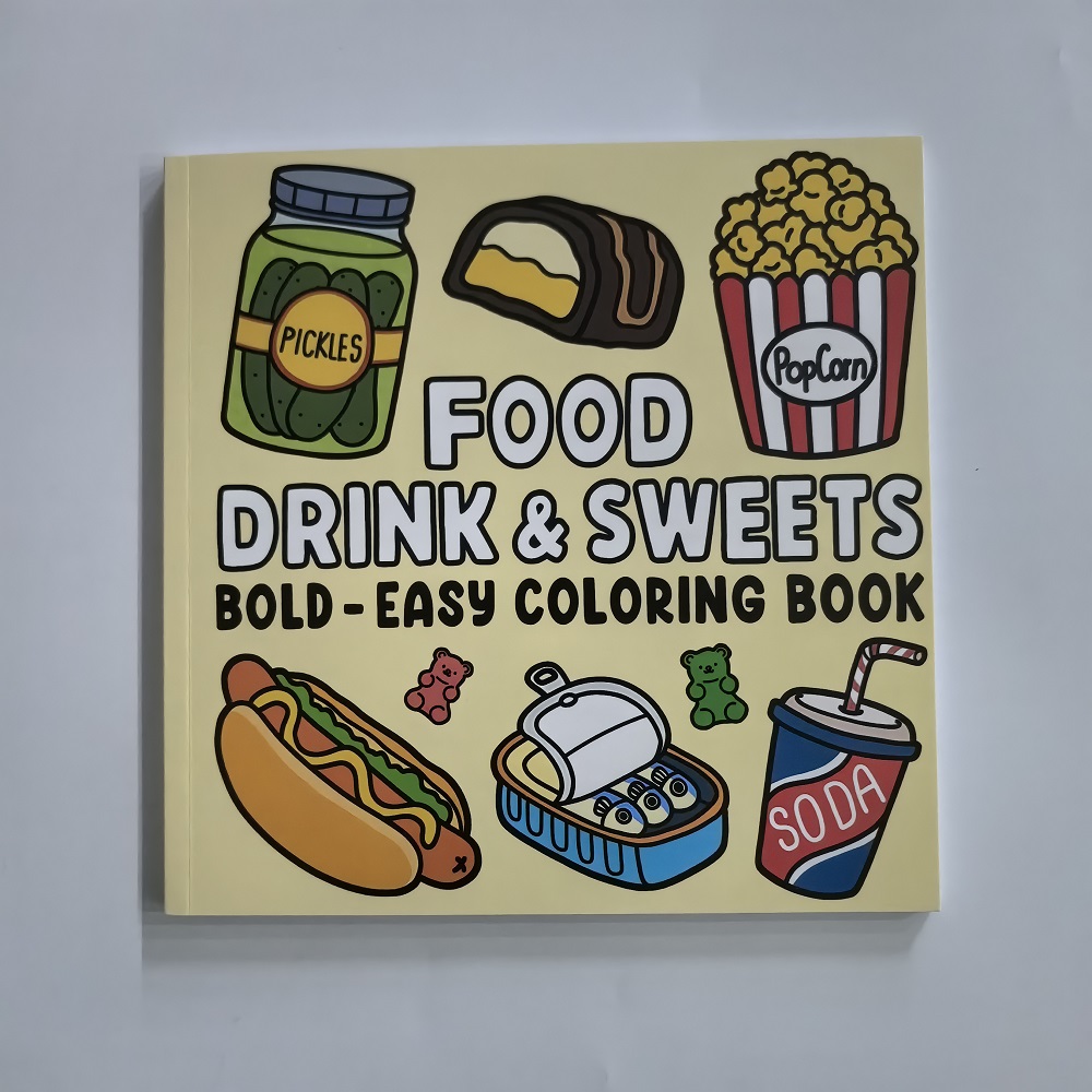 Libro para colorear de aliment - Food Y Snacks Coloring Book reseña y precio