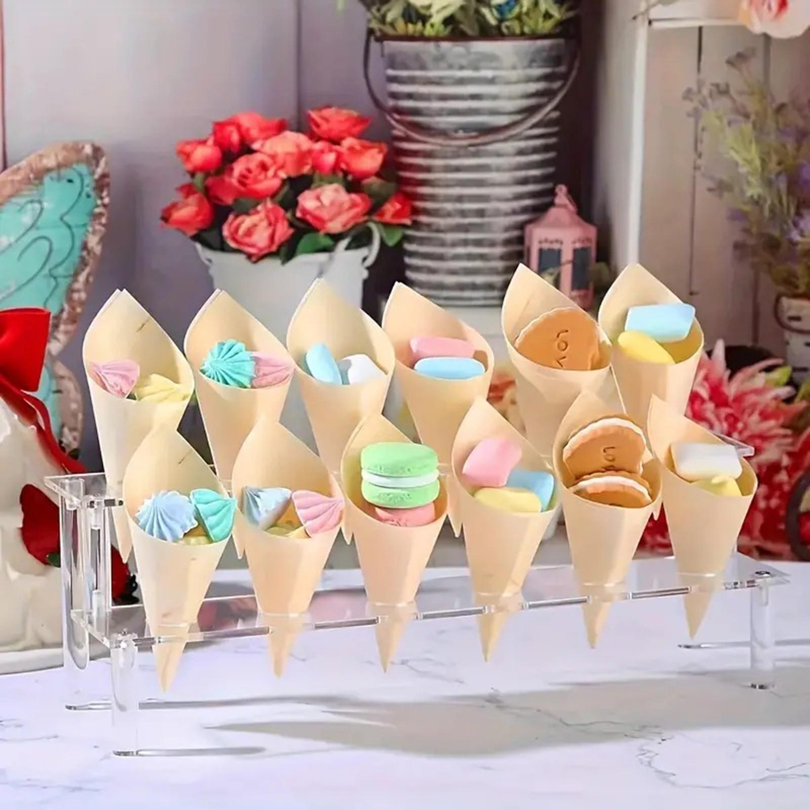 Soporte para Conos de Helado,  - Food Snacks For Baby Shower reseña y precio