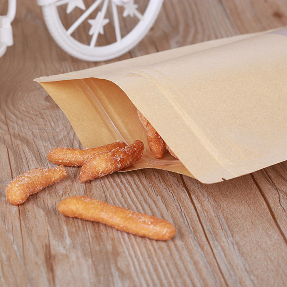 50 Bolsas de Papel Kraft con C - Snacks Food Usa reseña y precio