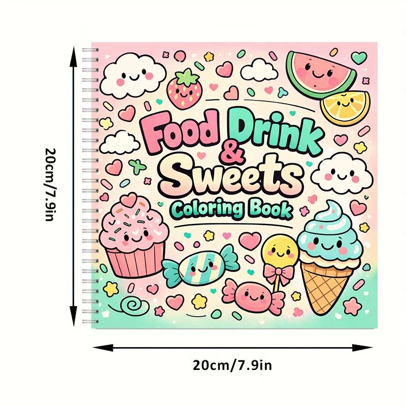 Libro para Colorear COMIDA, BE - Food Y Snacks Coloring Book reseña y precio