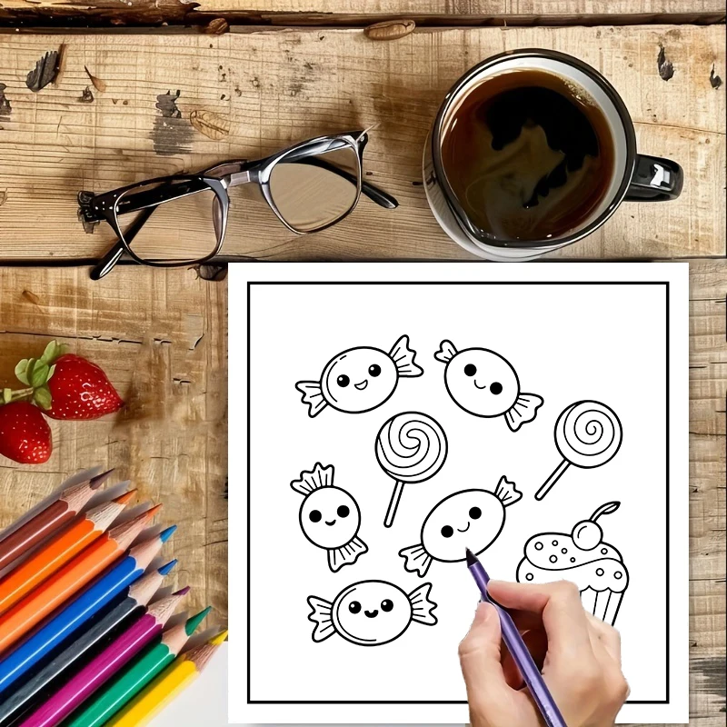 Libro para Colorear COMIDA, BE - Food Y Snacks Coloring Book reseña y precio
