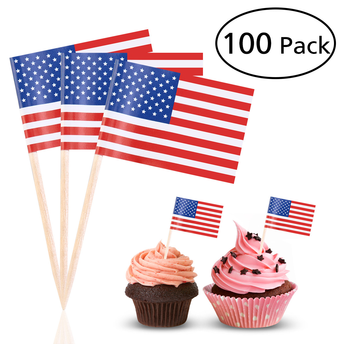 100 Palillos Decorativos con l - Food Snacks For Party reseña y precio