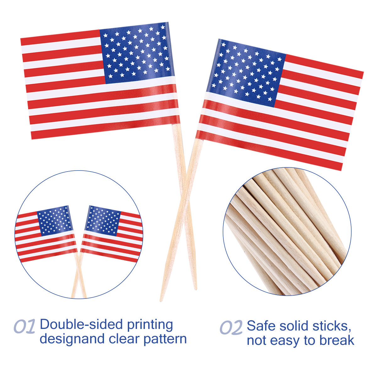 100 Palillos Decorativos con l - Food Snacks For Party reseña y precio