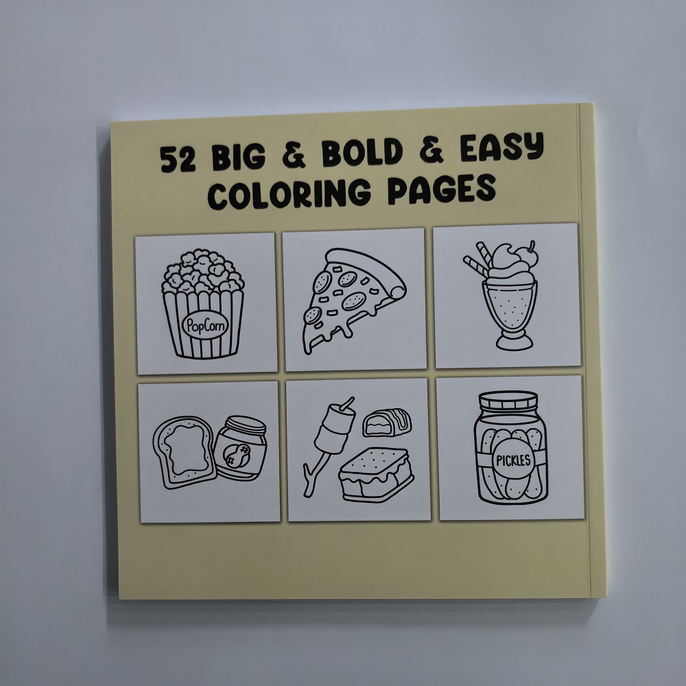 Libro para colorear de comida, - Food Y Snacks Coloring Book reseña y precio