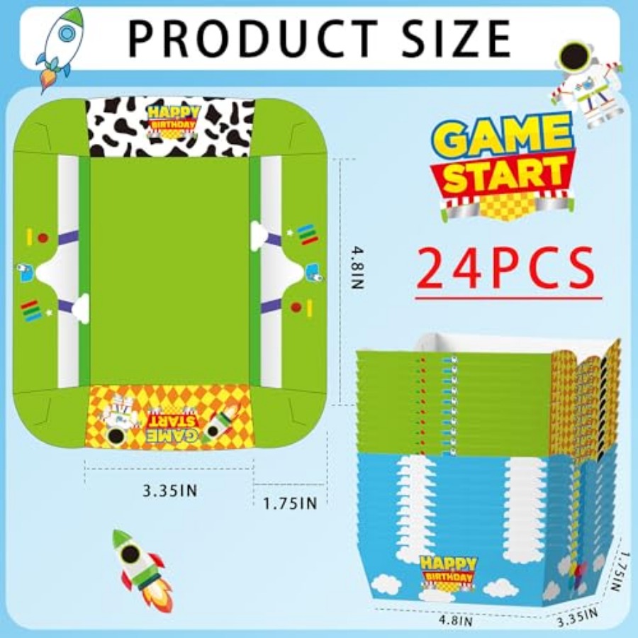 24 Bandejas de Papel Desechabl - Food Snacks For Party reseña y precio