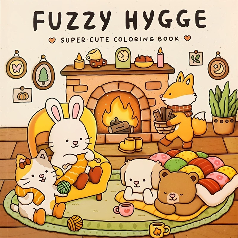FUZZY HYGGE Libro para colorea - Food Y Snacks Coloring Book reseña y precio