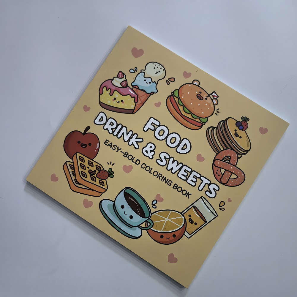 Libro para colorear de comida, - Food Y Snacks Coloring Book reseña y precio