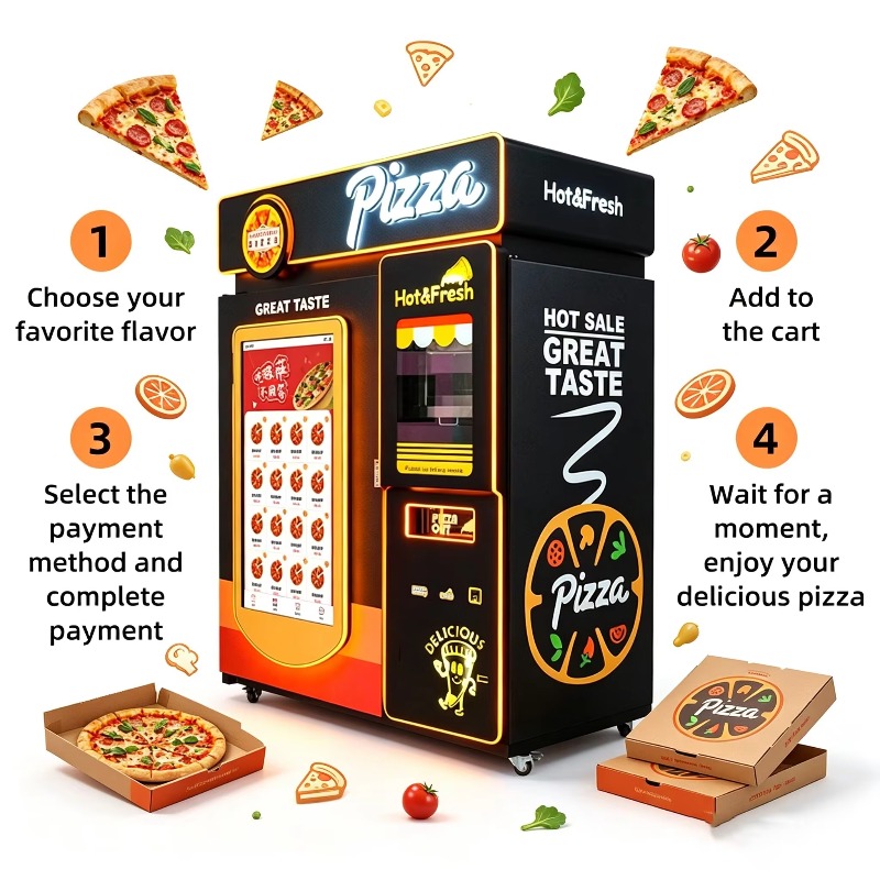 Máquina Expendedora de Pizza P - Food Snacks Corner reseña y precio