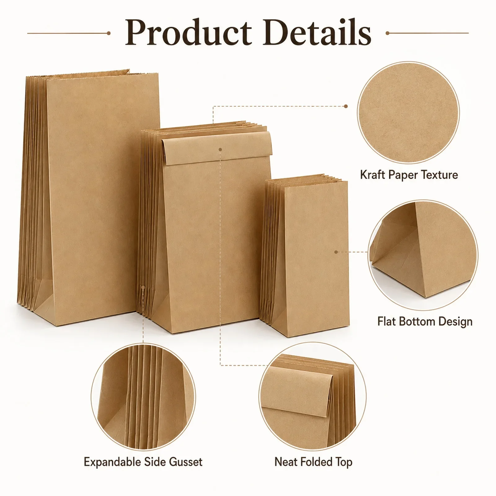 10-30 Bolsas Pequeñas de Papel - Food Snacks For Party reseña y precio